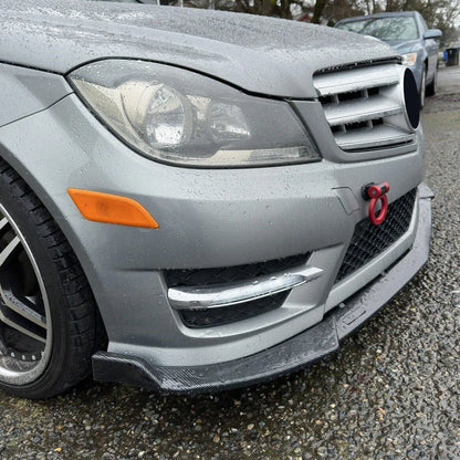 Carbon Fiber Front Lip Splitter for Benz W204 (2012–2014)