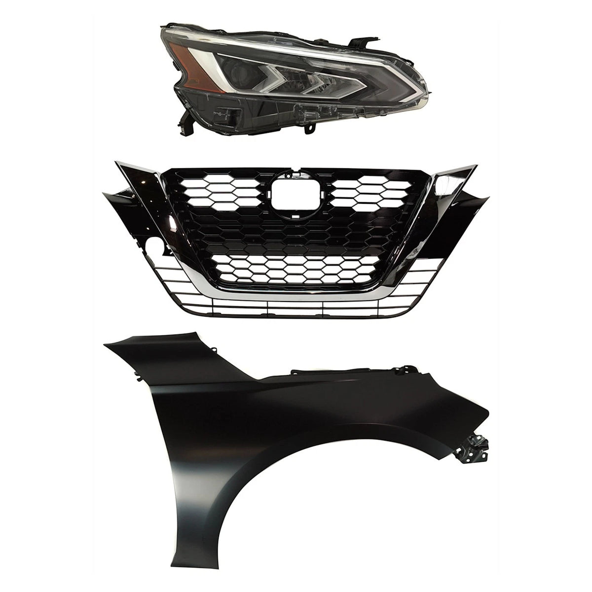 Headlight Kit for Nissan Altima (2019–2022) Passenger Side LED Type 1 SE Trim