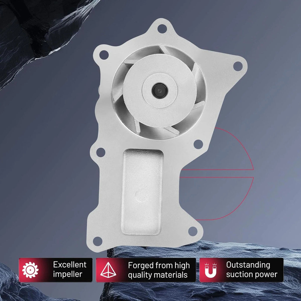 Water Pump (2007-2011) for Jeep Wrangler 3.8L V6