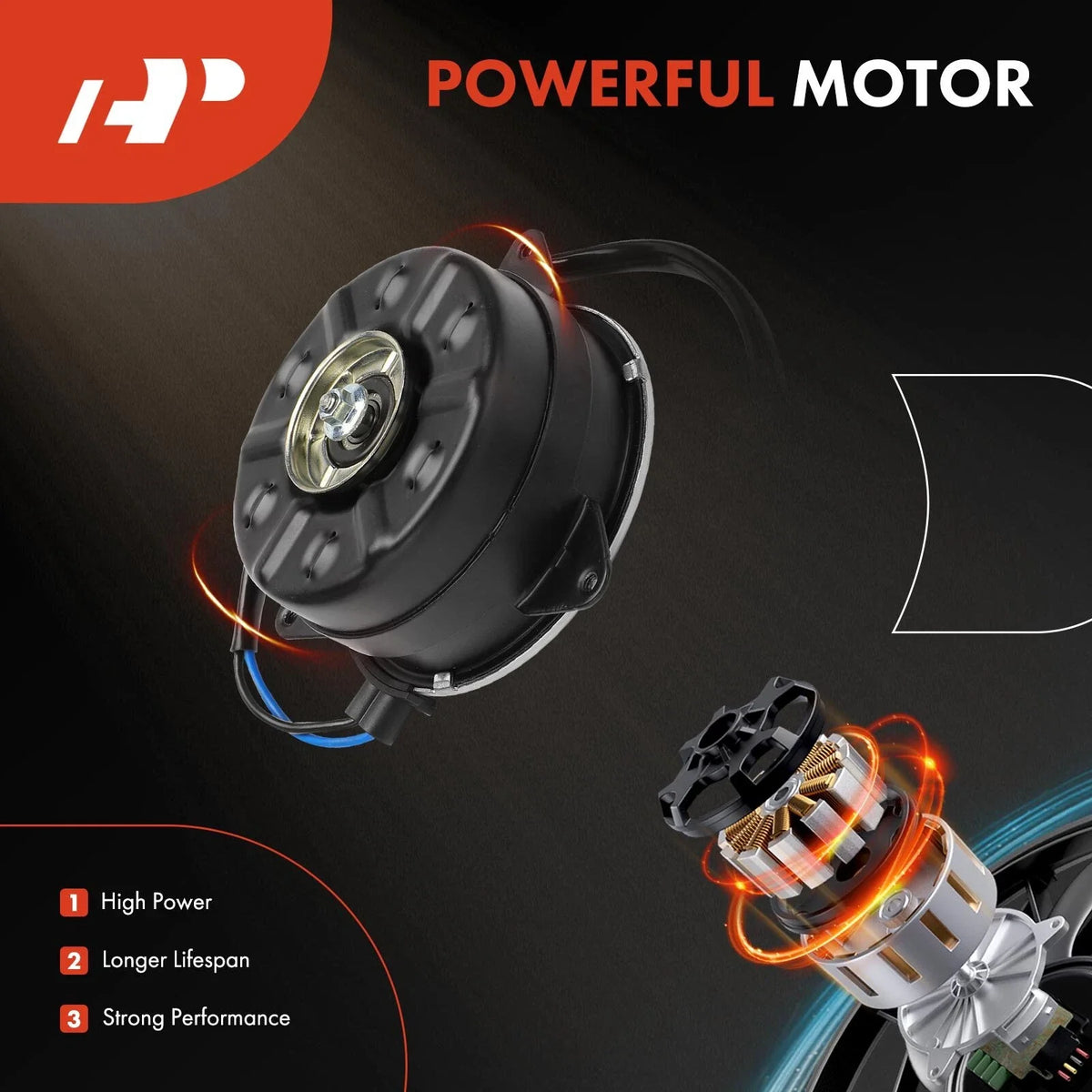 Radiator Fan Motor Right for Honda CR-V (2017–2022)