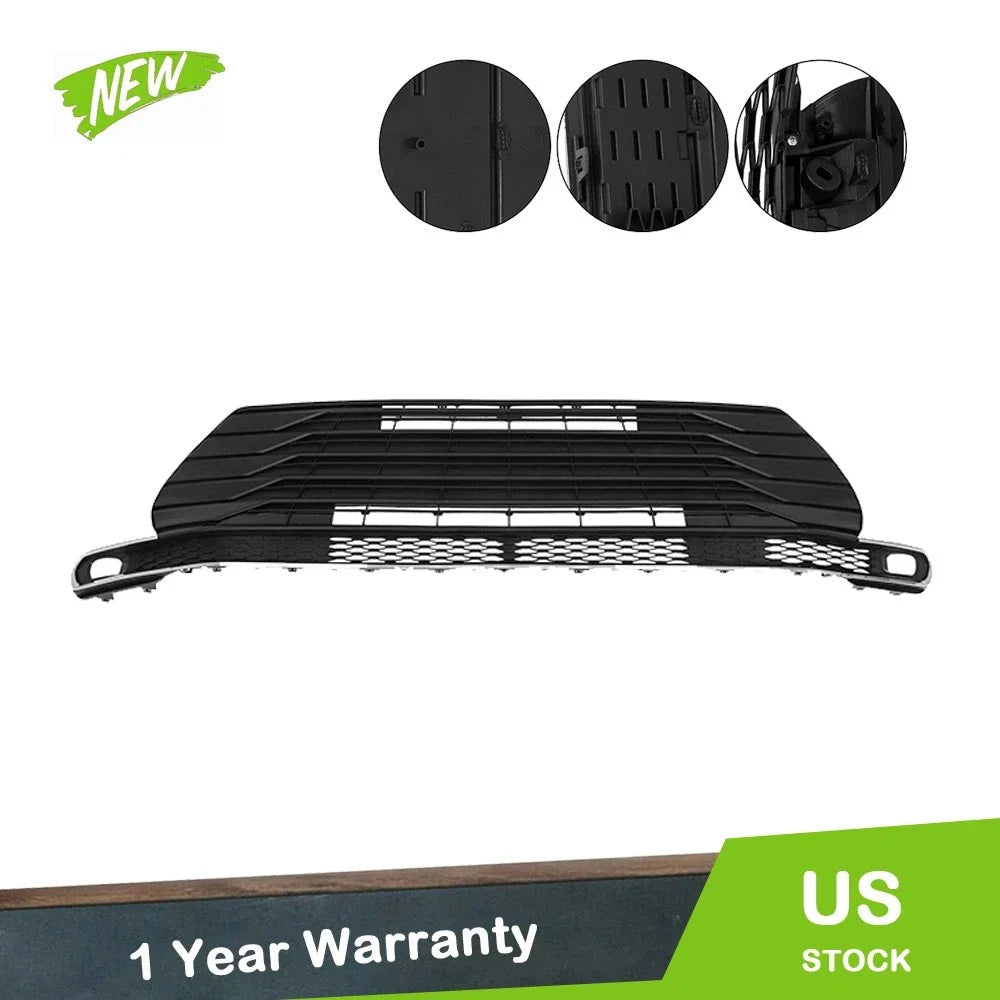 Front Bumper Grille for Toyota Sienna (2021–2023) Matte Black Chrome