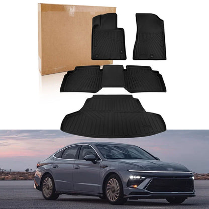 Floor Mat Set for Hyundai Sonata (2020-2024) and Kia K5 (2021-2025)