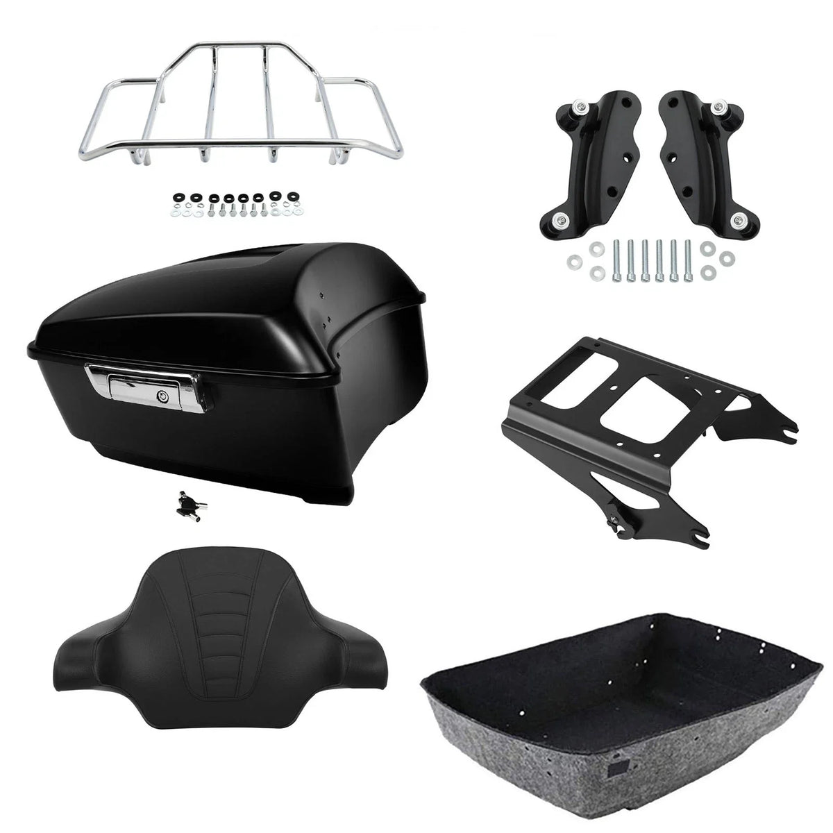 Docking Kit for Trunk Backrest Rack on Harley Road Glide 2009-2013