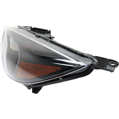 Driver Side Headlight for Ford Focus (2015–2018) Halogen CAPA Black