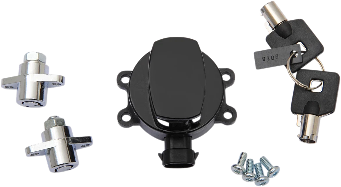 Side Hinge Ignition Switch for Harley Davidson (2000–2023) - Gloss Black