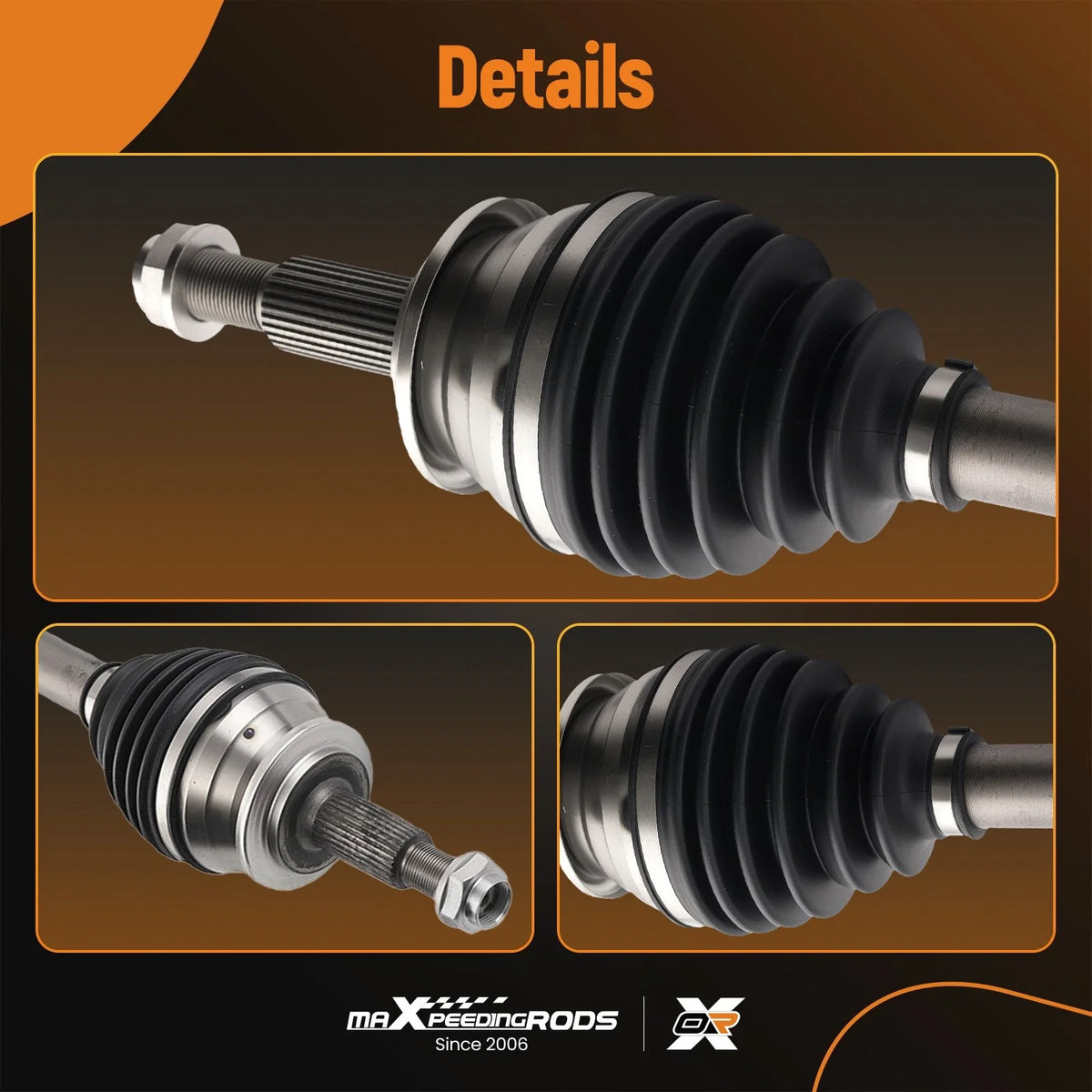 2Pcs Front CV Axle Assembly for Toyota RAV4 V6 3.5L 4WD (2006–2012)
