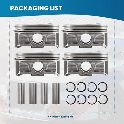 Pistons & Rings Set for Subaru Outback Forester Legacy 2.5 SOHC (2006-2010)