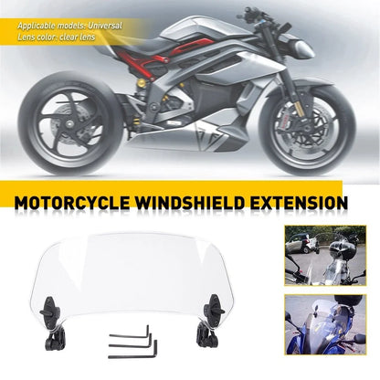 Windshield Extension Spoiler for Motorcycle - Adjustable (US)