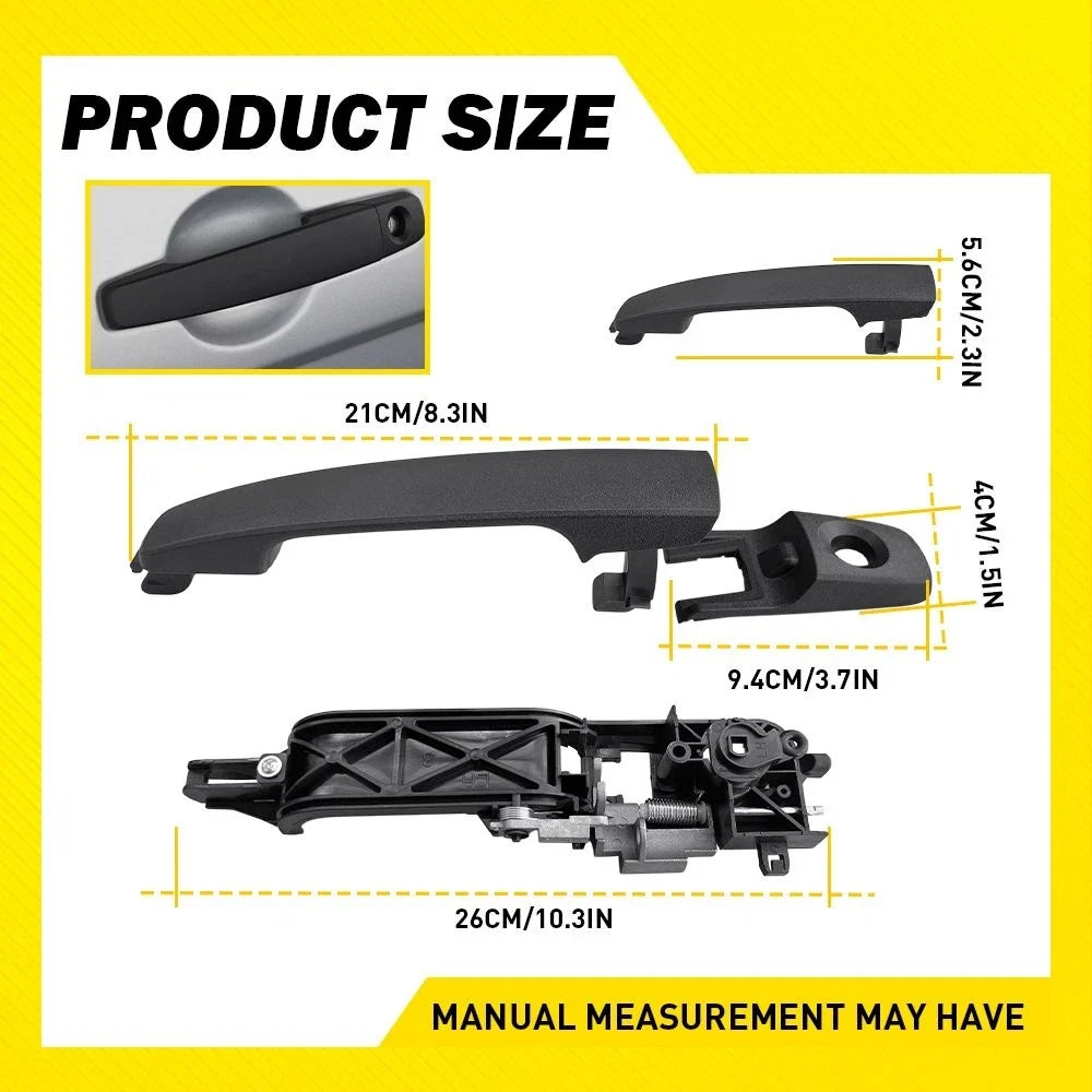 Exterior Door Handle with Bracket LH for Ford Focus 2008-2011