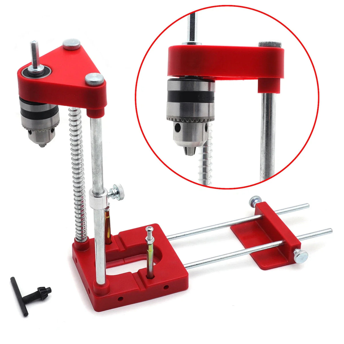 Adjustable Template Tool for Drilling Holes in Woodworking