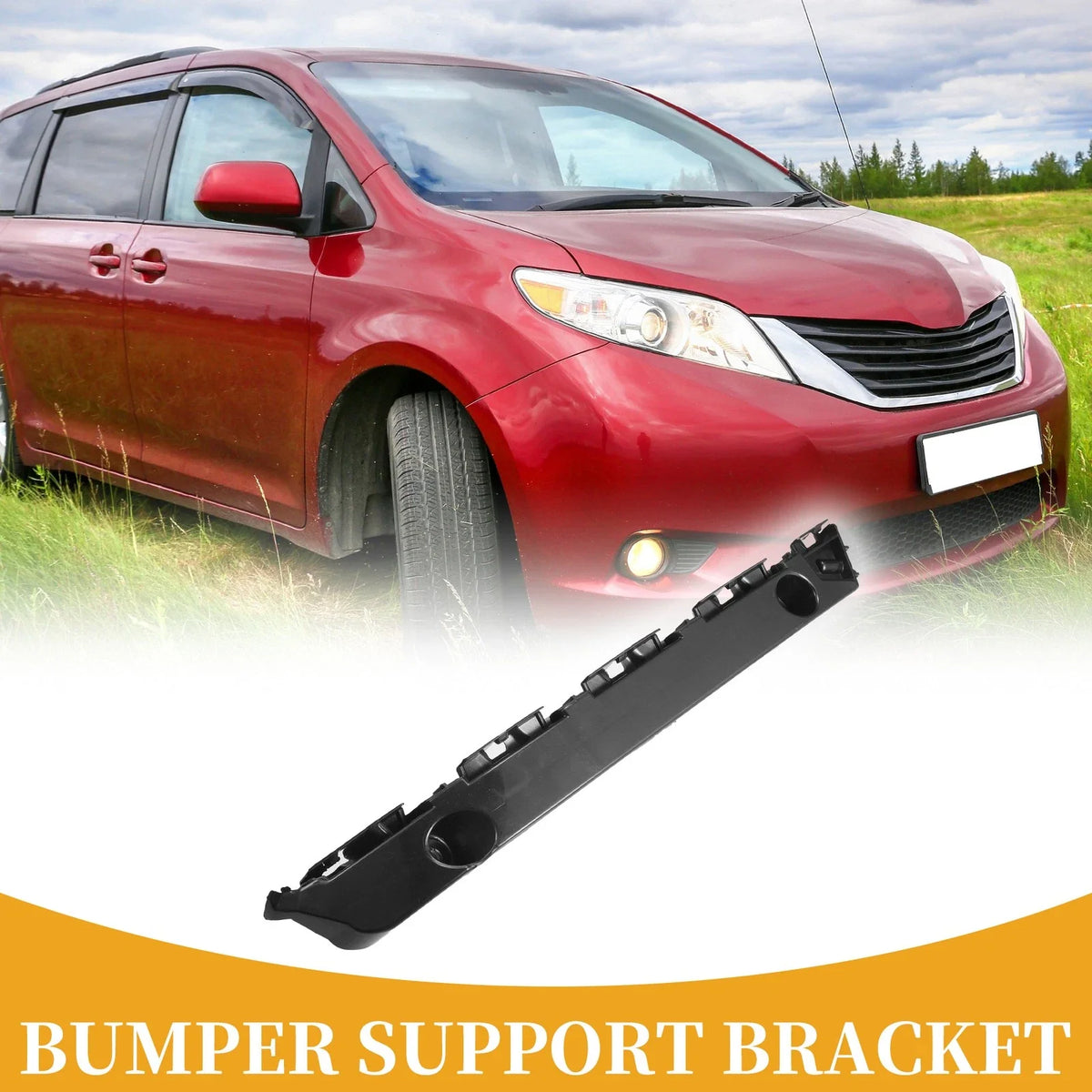 LH Front Bumper Support Bracket for Toyota Sienna (2011–2020) 1 Pc