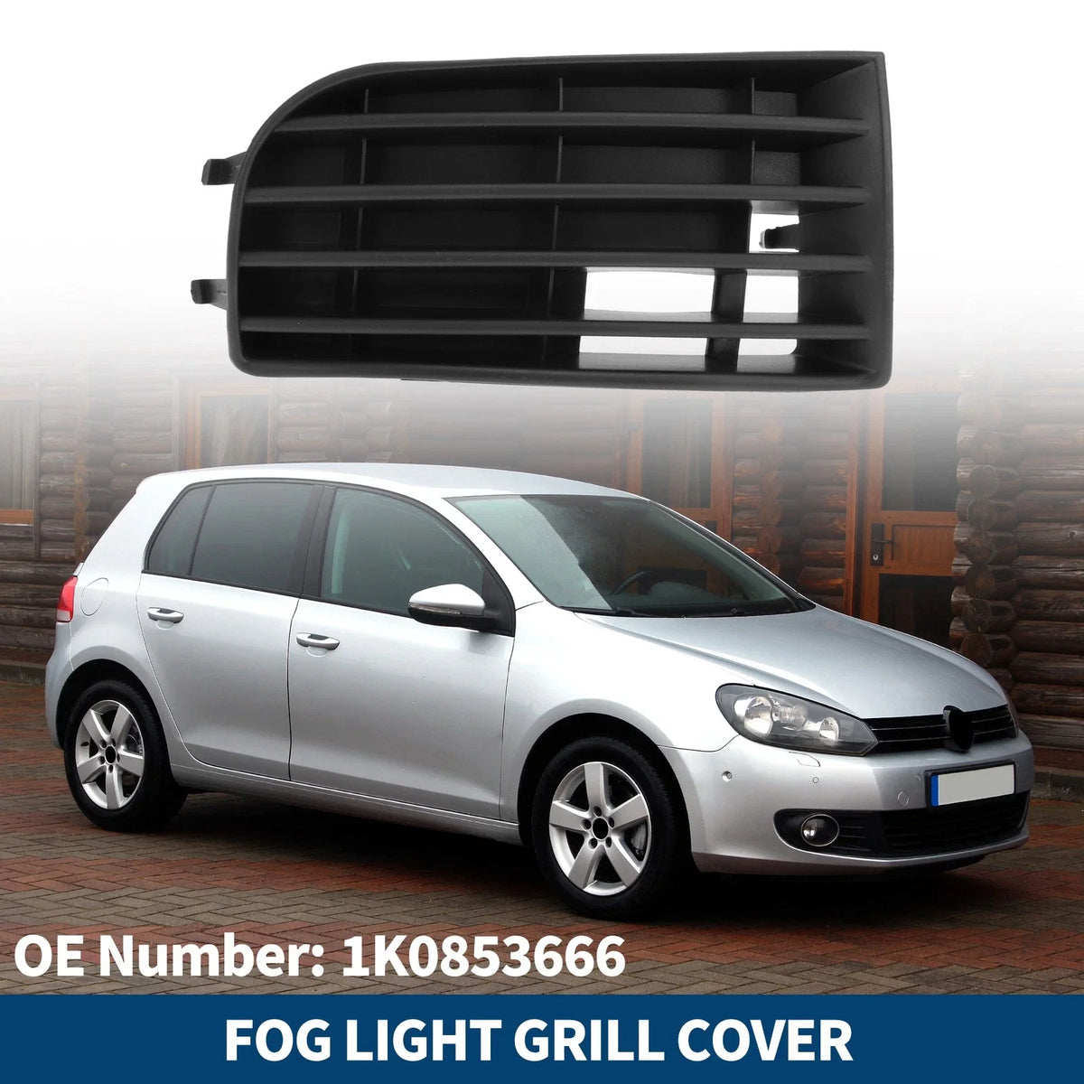Fog Light Grill for Volkswagen Golf (2005–2009) 1K0853666
