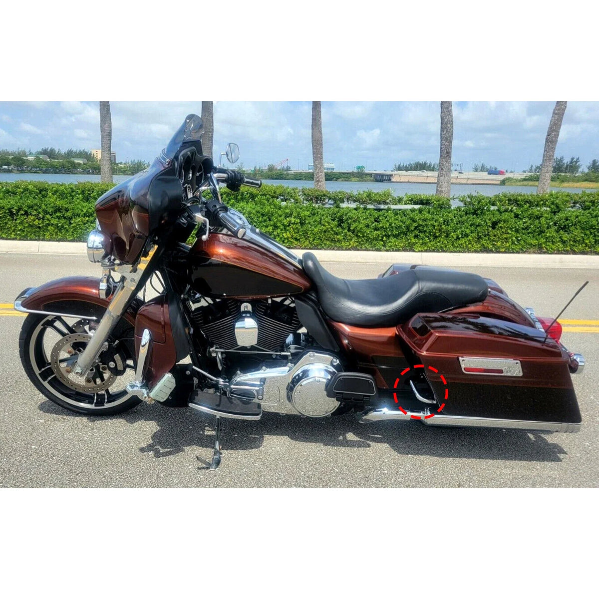 Saddlebag Guard Support Bracket for Harley Touring 2014-2023