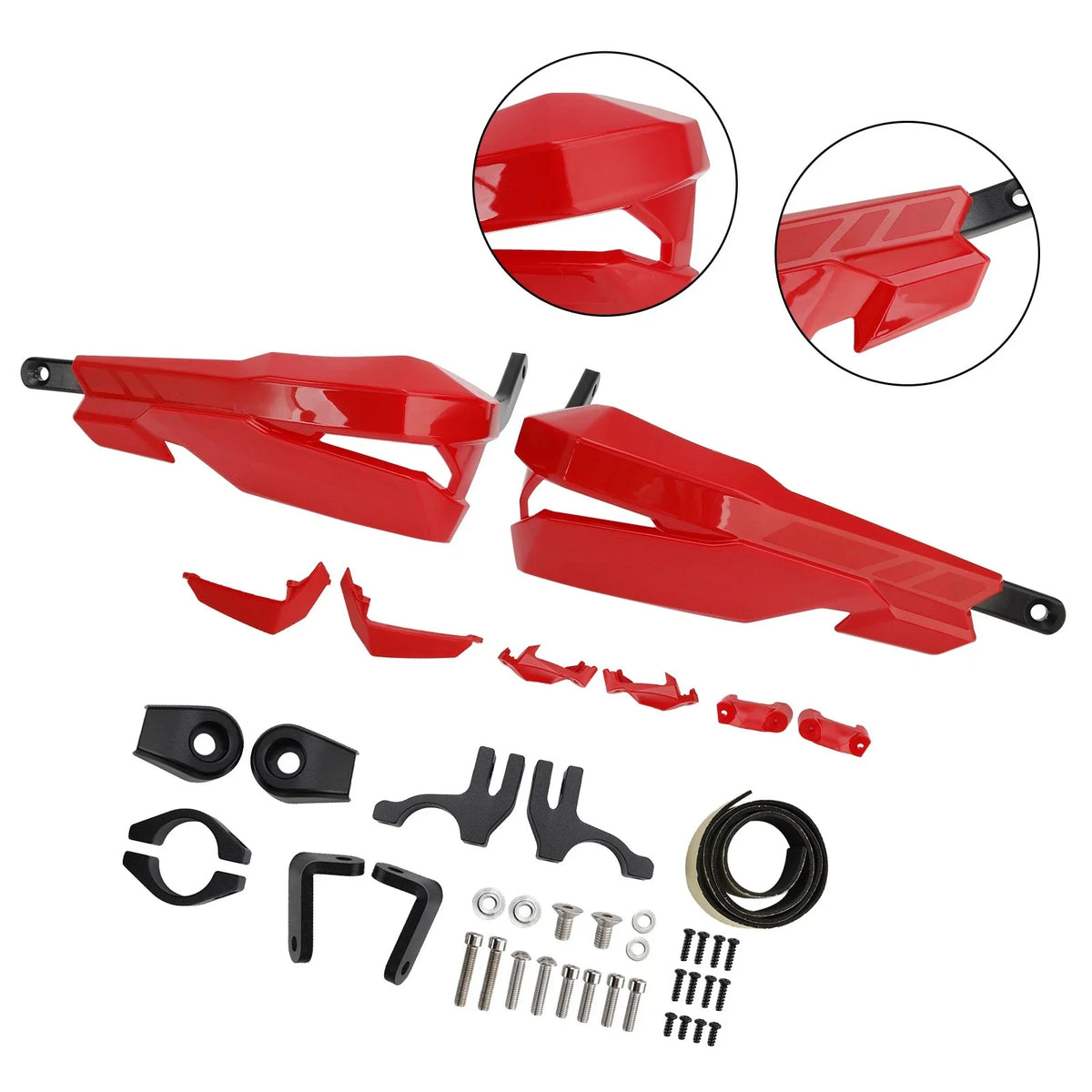Red Handguard Protector for 2024–2025 Scrambler 400 X