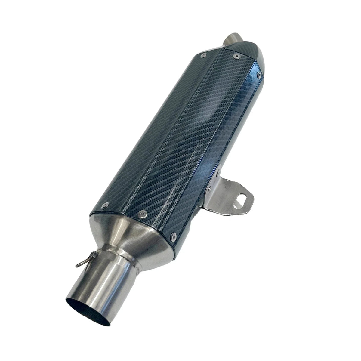 Exhaust Pipe + Carbon Fibre Look Muffler System for 250cc 300cc PIT Trail Dirt Bike