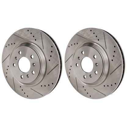Front Brake Disc Rotors for Chevy Impala Limited, Cadillac DTS (2006–2016)