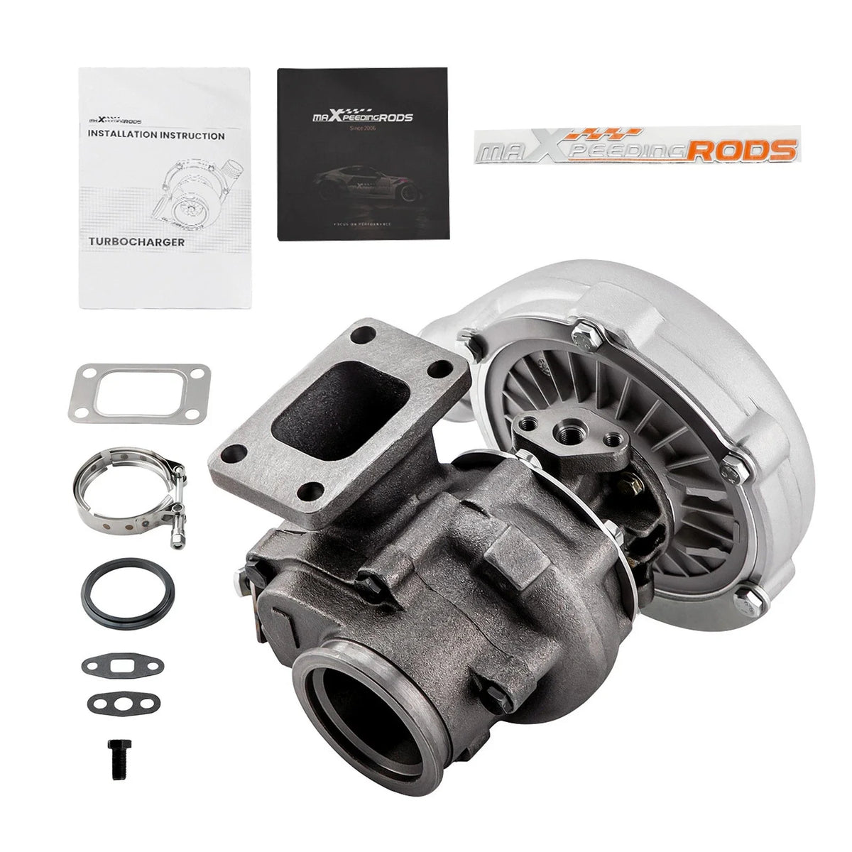 Turbocharger T04E T3 .63 with Internal Wastegate for 420+HP Engines
