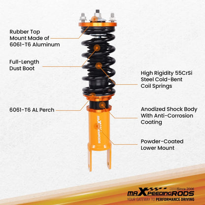Lowering Coilovers - Adjustable Height for Honda Civic (1996-2000) EK