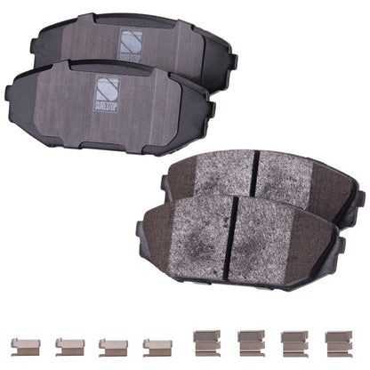 Brake Pad and Rotor Kit, Front for Acura MDX, Honda Odyssey 1999-2004