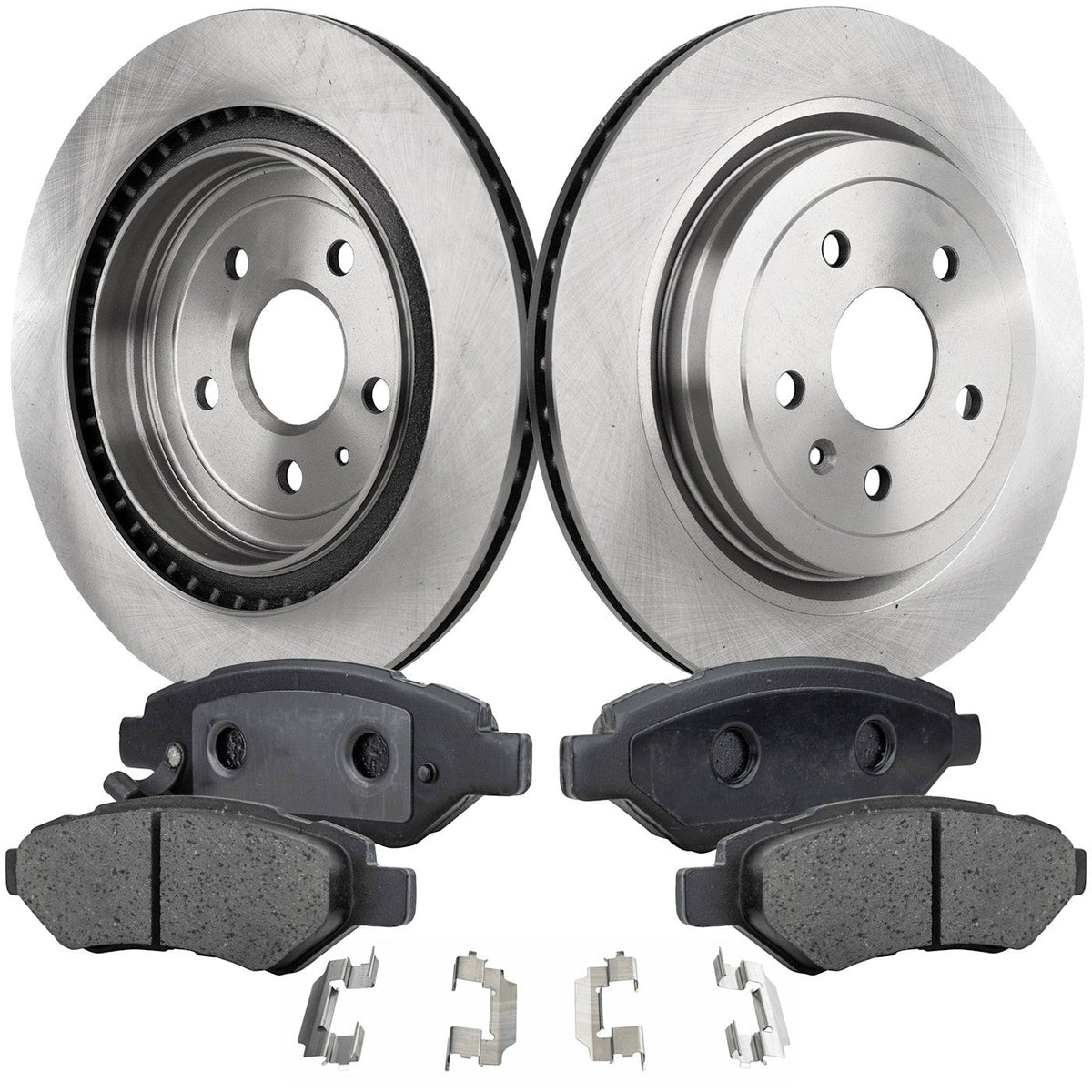 Rear Brake Pads and Rotors Set for Cadillac CTS 2008–2014