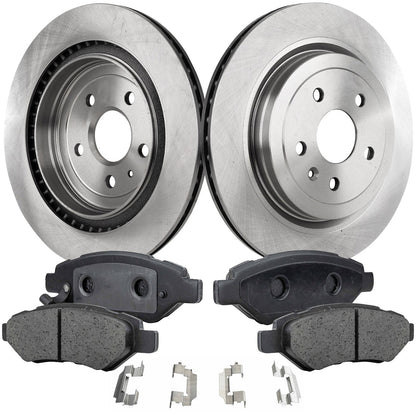 Rear Brake Pads and Rotors Set for Cadillac CTS 2008–2014