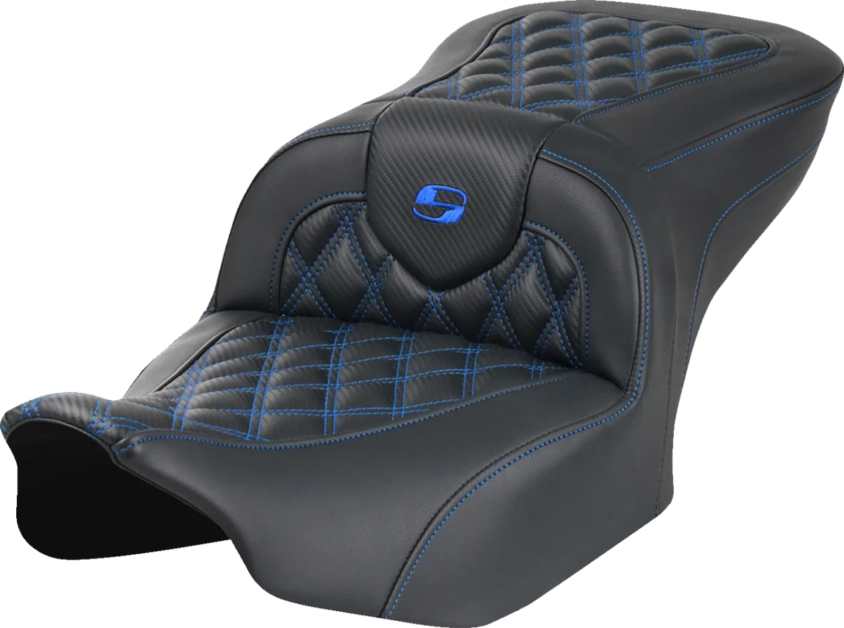 SADDLEMEN RoadSofa Seat for Motorcycle (without Backrest, Carbon Fiber)