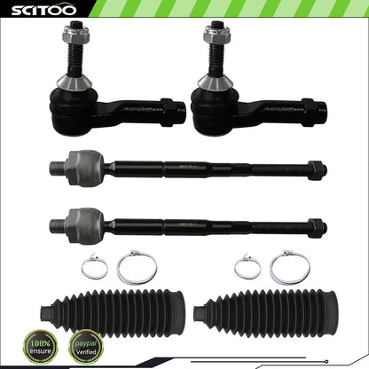 Tie Rods Set of 2 Front Inner Outer for Lincoln MKT 2013-2017