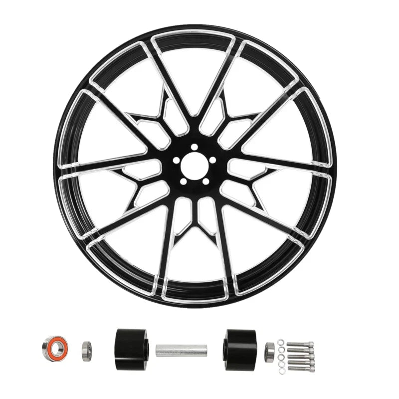 21" x 3.5" Front Wheel Rim & Dual Disc Hub for Harley Touring (2008–2025)