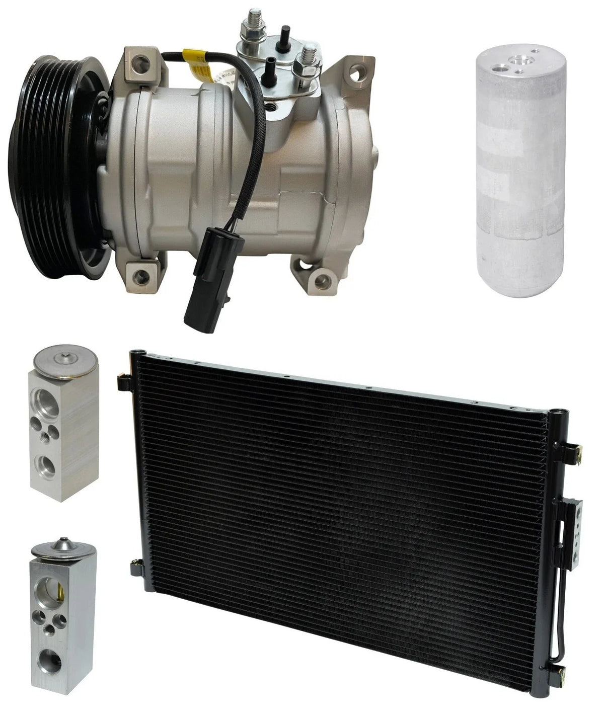 AC Compressor Kit With Condenser for Chrysler Voyager 2.4L (2003–2007)