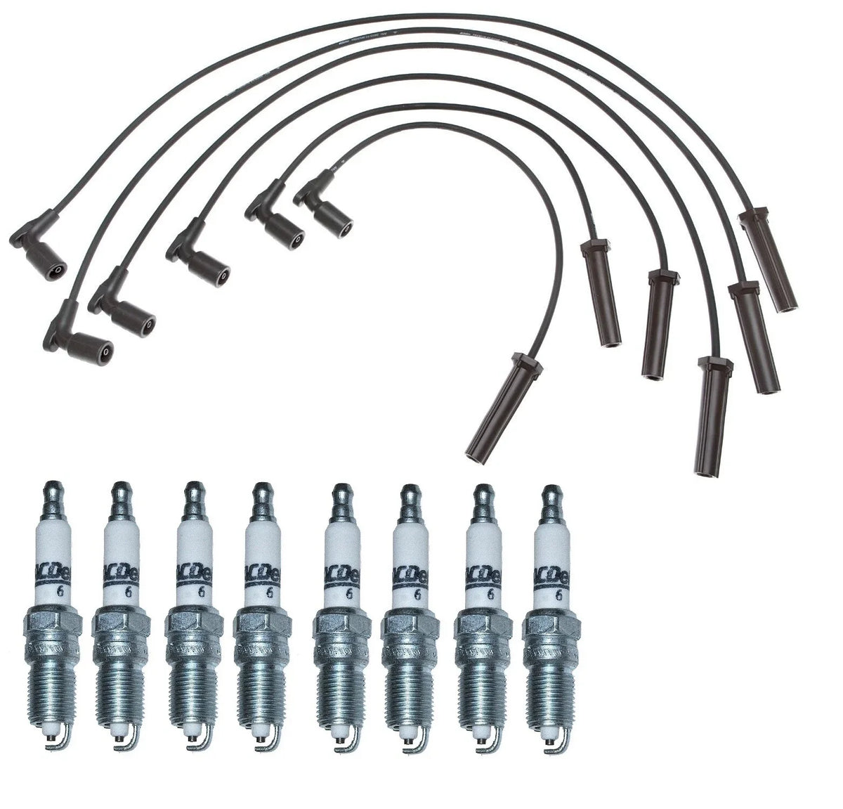Pro Ignition Wire Set & ACDelco Rapidfire Spark Plugs for Chevy GMC V8