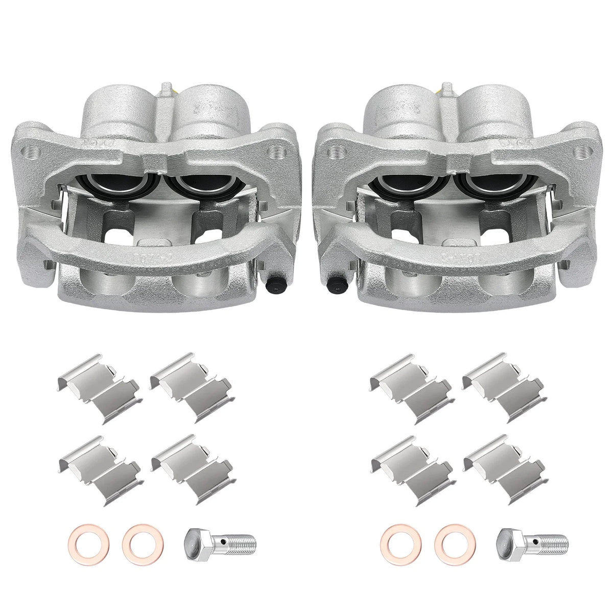 Set of 2 Front Brake Calipers w/ Brackets for Mazda CX-9 (2007–2015) & Ford Edge (2011–2014)