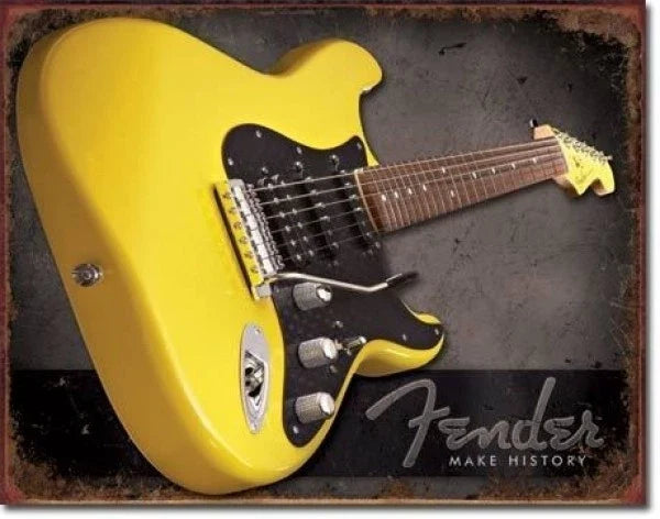 Vintage Replica Tin Metal Sign for Fender Electric Guitar (1764)