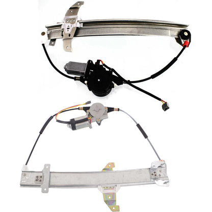 Set of 2 Window Regulators for Lincoln Town Car (1994) - Front & Rear