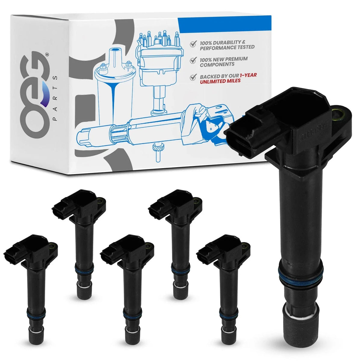 Set of 6 Ignition Coils for Jeep Liberty (2002–2008)