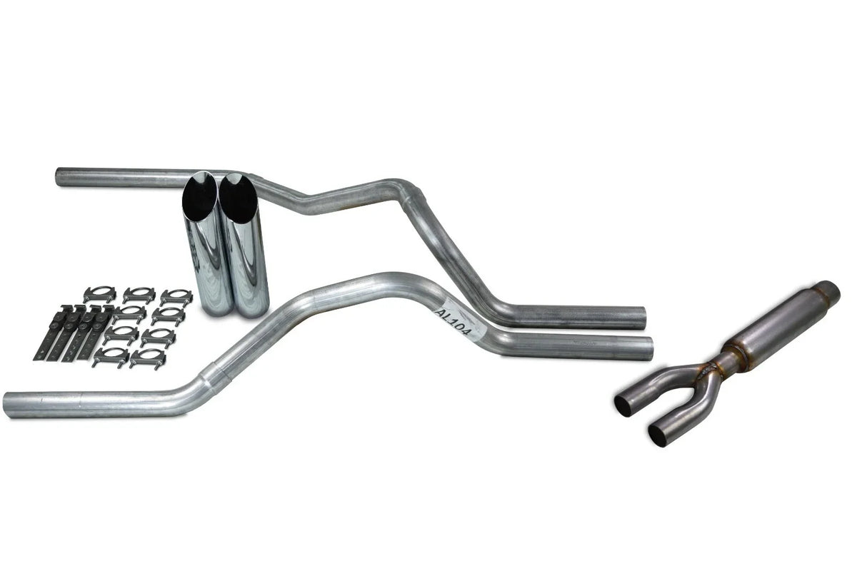 2.5" Dual Exhaust Kit for Dodge Ram 1500 (1994–2003) with Glasspack Tip
