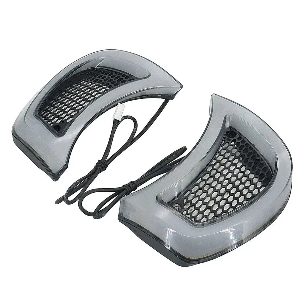 Tracer LED Indicator Lights for Harley Road Glide Headlight Vent 2015-2023
