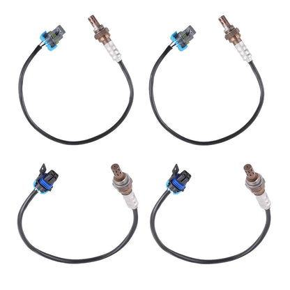 Set of 4 Oxygen Sensors for GMC Sierra 1500 Classic 5.3L V8 (2007)