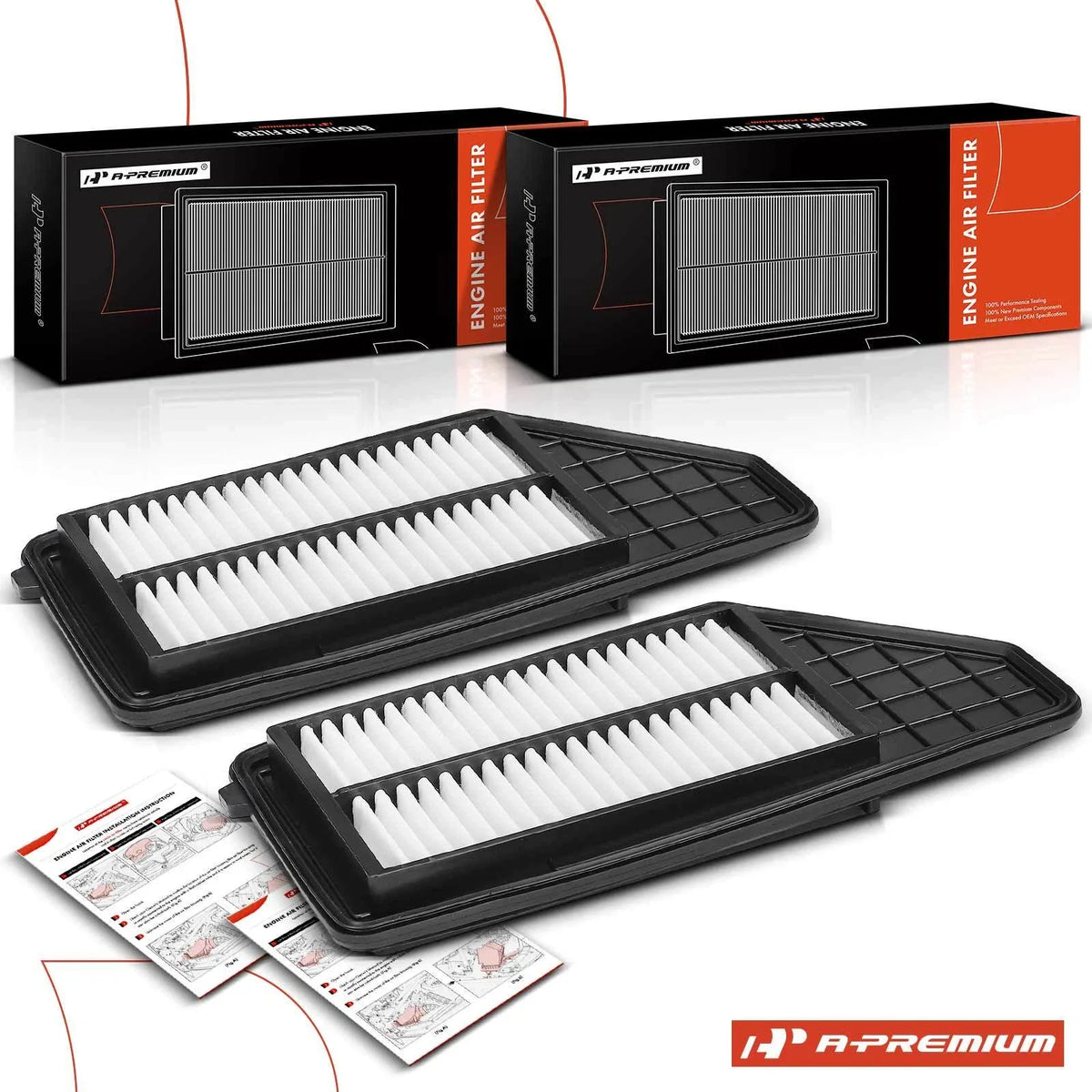 2X Engine Air Filter for Honda Insight (2019–2022) L4 1.5L