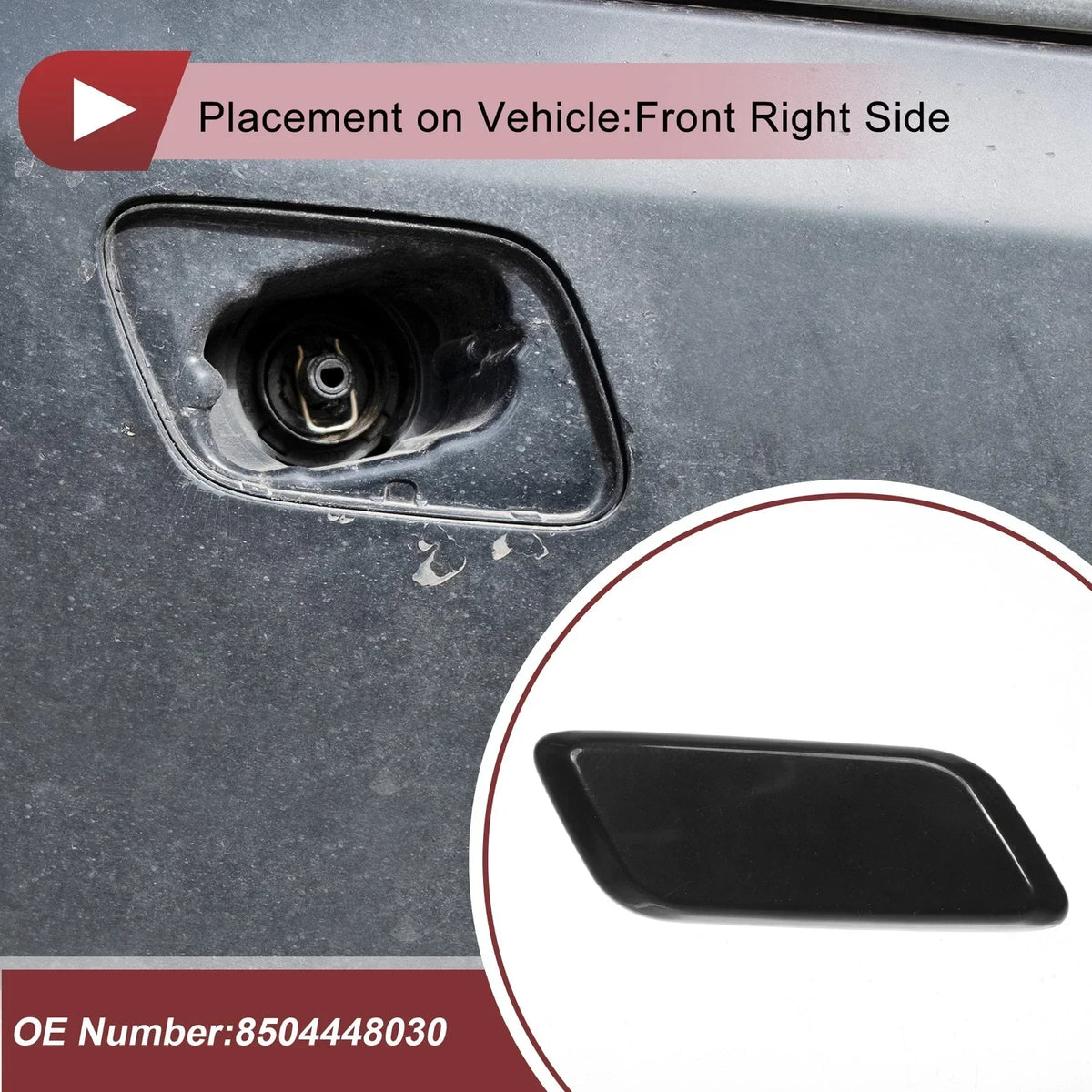 Unpainted Front Right Washer Nozzle Cover for Lexus RX350 2012-2014