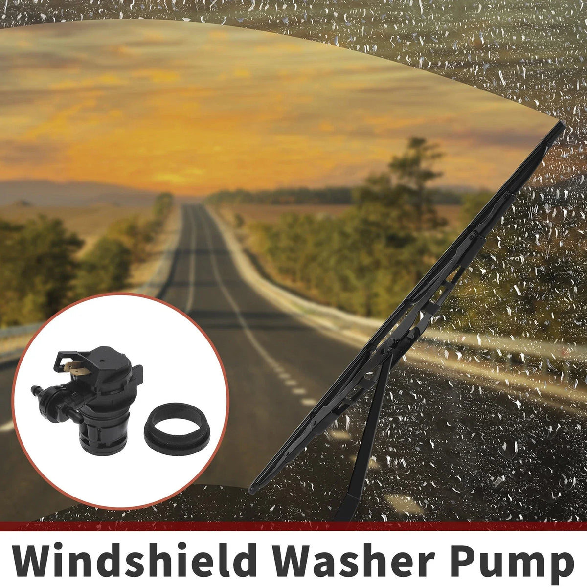 Windshield Washer Pump w/ Grommet for Honda Odyssey 