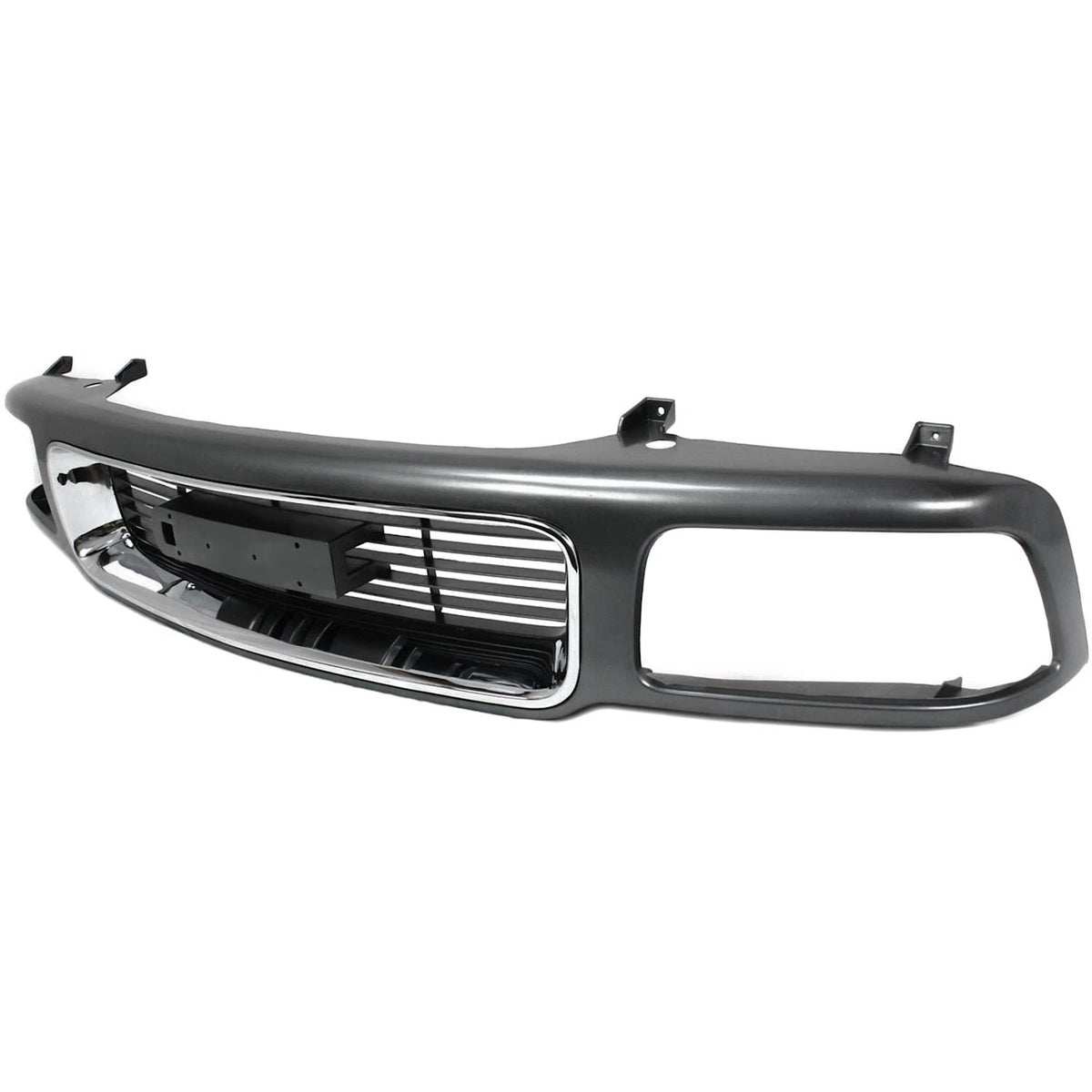 Grille for GMC Jimmy Sonoma (1995–1997) Silver Shell Gray Insert Plastic