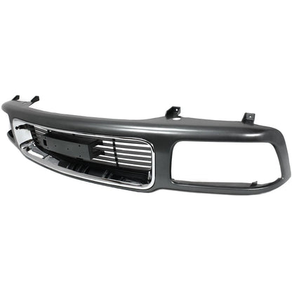 Grille for GMC Jimmy Sonoma (1995–1997) Silver Shell Gray Insert Plastic