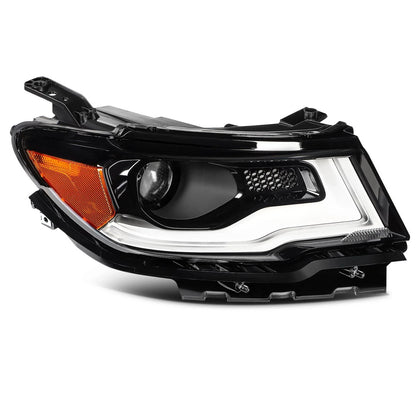 HID/Xenon LED DRL Projector Headlight Assembly for Jeep Compass 2017-2021