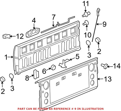 Genuine OEM Tailgate Release Cable for Ram 3500 (68054864AD)
