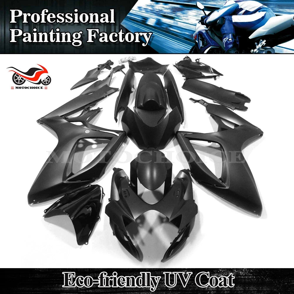 Matte Black Fairing Kit for Suzuki GSXR600/750 (2006–2007)