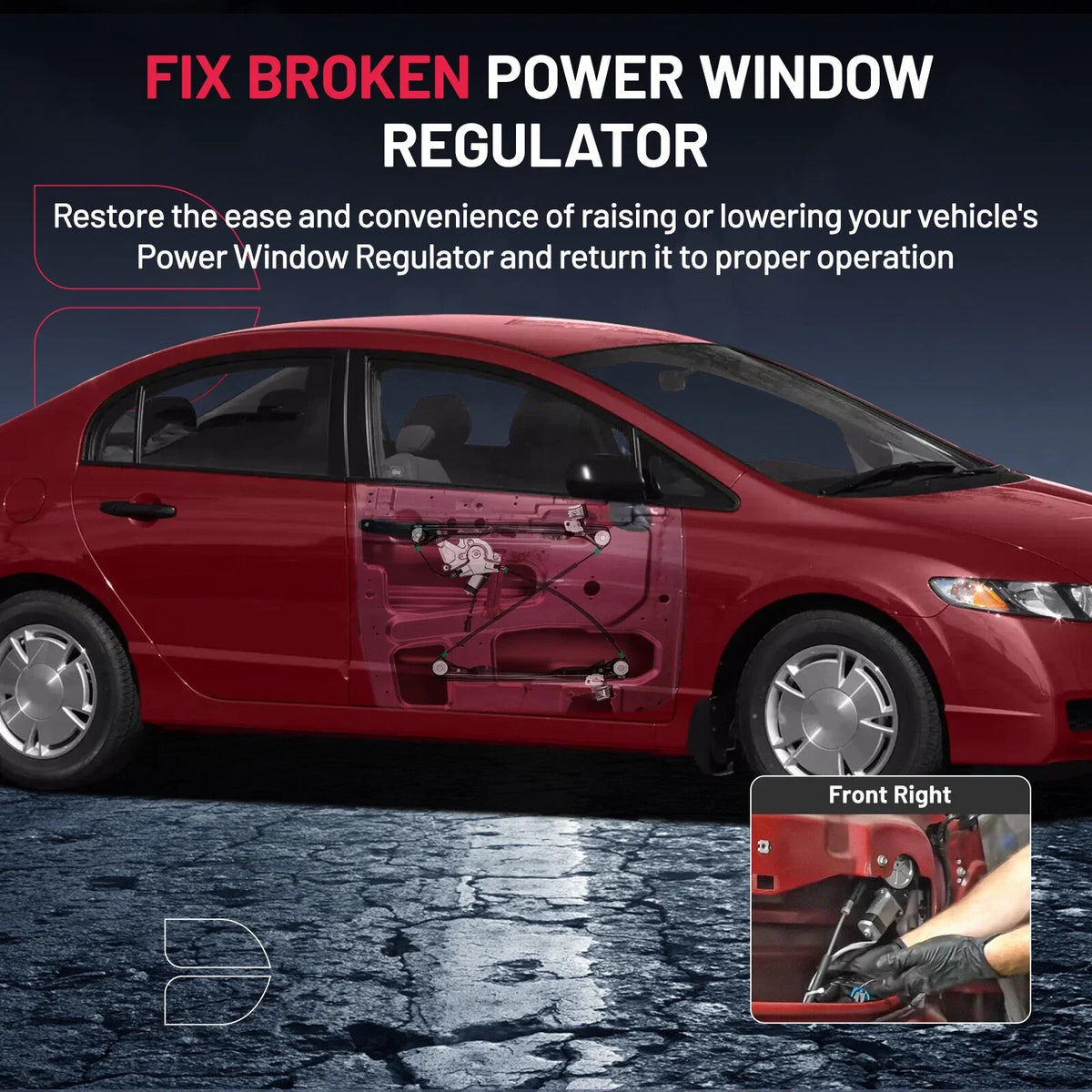 Power Window Motor Assembly for 2003–2007 Ford Focus