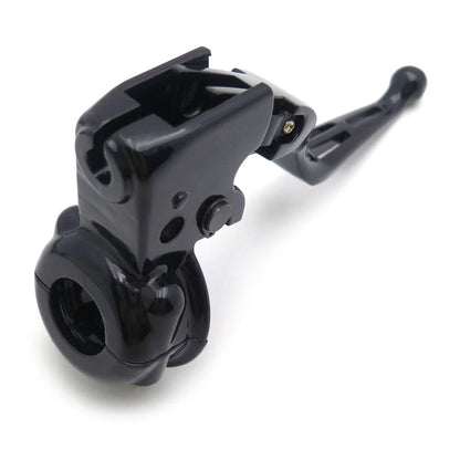 Black Clutch Lever & Mount Bracket for Harley Dyna/Softail 2008-2014