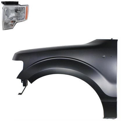 Front Driver Left Fender for Ford F-150 (2009–2014)
