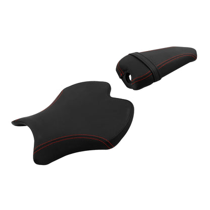 Black Red Driver & Passenger Seats for Yamaha YZF R6 (2017-2022)