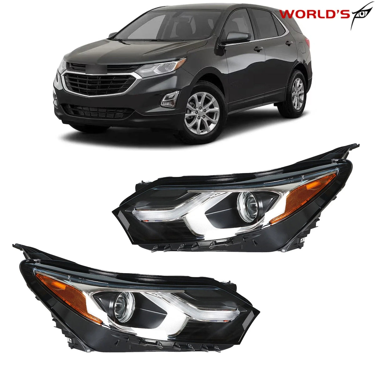 LED Headlights for Chevrolet Equinox (2018–2020) with DRL
